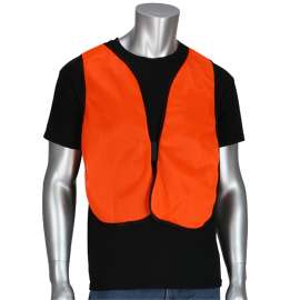 MSA 818040 Reflective Safety Vest, One-Size, Fabric, Orange
