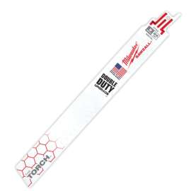 Milwaukee 48-00-5791 Reciprocating Saw Blade, 1 in W, 12 in L, 24 TPI, Bi-Metal Cutting Edge