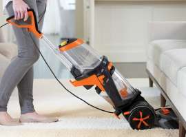 BISSELL 1548 Pet Carpet Cleaner, 1 gal Tank, 11 in W Cleaning Path, Samba Orange