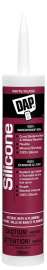 DAP 73446 Kitchen and Bath Sealant, White, 24 hr Curing, -35 to 140 deg F, 300 mL Cartridge