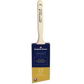 Benjamin Moore U61725-017 Paint Brush, Firm Brush, 2-15/16 in L Bristle, Nylon/Polyester Bristle, Angle Sash Handle
