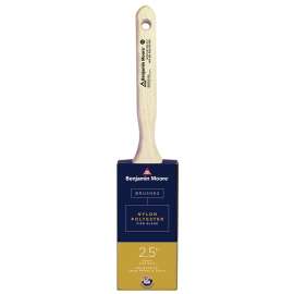 Benjamin Moore U61925-017 Paint Brush, Firm Brush, 2-15/16 in L Bristle, Nylon/Polyester Bristle, Flat Sash Handle