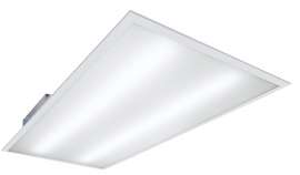 Metalux GPT Prismatic Series 24GPT5040R Flat Panel Light, 120/277 V, 39 W, LED Lamp, 5000 Lumens, Steel Fixture