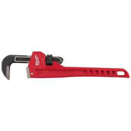 Milwaukee 48-22-7114 Pipe Wrench, 2 in Jaw, 14 in L, Serrated Jaw, Steel, Ergonomic Handle