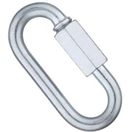 National Hardware N889-011 Quick Link, 1/4 in Trade, 880 lb Working Load, Steel, Zinc