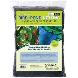 DeWitt BPN1414 Bird and Pond Netting, 14 ft L, 14 ft W, Polypropylene, Black