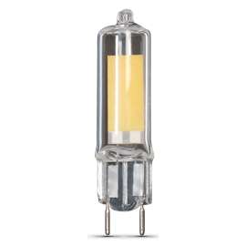 Feit Electric BP20G8.6/830/LED LED Bulb, Specialty, T4 Lamp, 20 W Equivalent, G8.6 Lamp Base, Dimmable, Clear