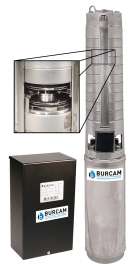 Burcam 101136H Submersible Well Pump, 3-Phase, 230 VAC, 0.75 hp, 4 x 1-1/4 in Connection, 275 ft Max Head, 10 gpm
