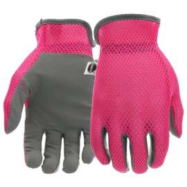 Miracle-Gro MG86120-W-SM Breathable, High-Dexterity, Slip-On Garden Gloves, Women's, S/M, Shirred Elastic Cuff