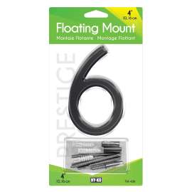 HY-KO FM-4BK-6 House Number, Character: 6, 4 in H Character, Black Character