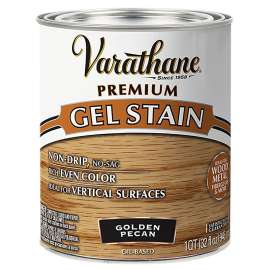 VARATHANE 358304 Premium Stain, Golden Pecan, Gel, Paste, 1 qt
