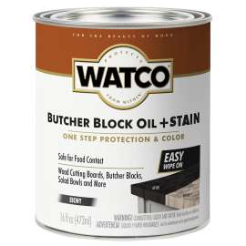 WATCO 359023 Oil and Stain, Ebony, Liquid, 16 oz, Can