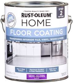 RUST-OLEUM 358584 Floor Coating, Semi-Gloss, 1 gal