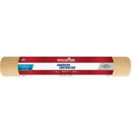 WOOSTER American Contractor R362-18 Roller Cover, 3/8 in Thick Nap, 18 in L, Green