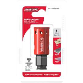 Diablo DHS1000DG Diamond Grit Hole Saw, 1 in Dia