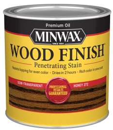 Minwax Wood Finish 227624444 Wood Stain, Honey, Liquid, 0.5 pt, Can