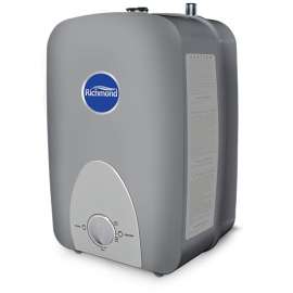 Richmond 6MT4-1 Mini-Tank Water Heater, 12 A, 120 V, 1440 W, 4 gal Tank, Floor, Wall Mounting
