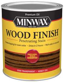 Minwax Wood Finish 700494444 Wood Stain, Honey, Liquid, 1 qt, Can