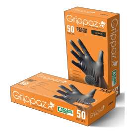 GLOVE NITRILE BLK XL 8MIL 50CT