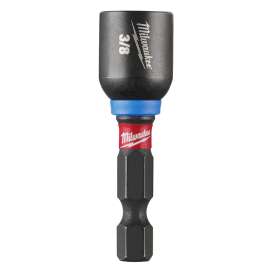 Milwaukee 49-66-4505 Nut Driver, 3/8 in Drive, 1-7/8 in OAL, 1/4 in L Shank, Magnetic