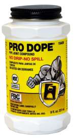 Oatey PRO DOPE 15420 Thread Sealant, 8 oz Can, Liquid, Paste, Gray