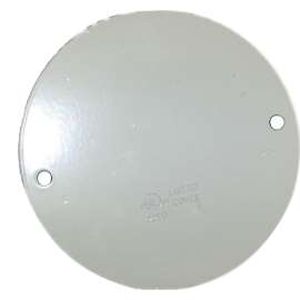 BWF CC-3WV Ceiling Outlet Cover, 5 in Dia, Round, Aluminum, White, Powder-Coated