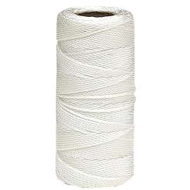 BARON 58401 Twine, #18 Dia, 1050 ft L, 13 lb Working Load, Nylon/Poly, White