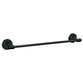 TOWEL BAR ISO SINGLE MATTE BLACK 24IN