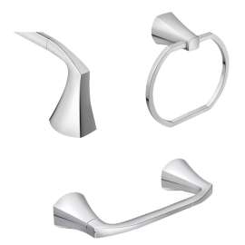 KIT BATH ACC LINDOR 3PC CHROME