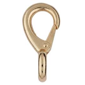 National Hardware N890-008 Boat Snap with Fixed Round Eye, 3/4 x 3-13/16 in, Zinc, Bronze