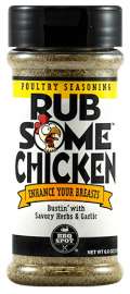 OLD WORLD SPICES & SEASONINGS OW85185 Rub Some Chicken Seasoning, 6 oz Bottle