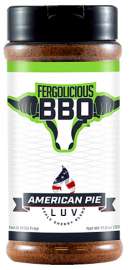 FERGOLICIOUS BBQ OW74225 BBQ Rub, American Pie LUV Flavor, 11.8 oz Bottle