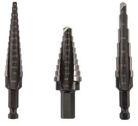 IRWIN Unibit 10502ZR Step Drill Set, 3-Piece, HSS