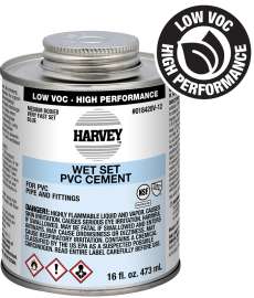 Harvey 018420V-12 Medium-Bodied Fast Set Cement, 16 oz Can, Liquid, Blue