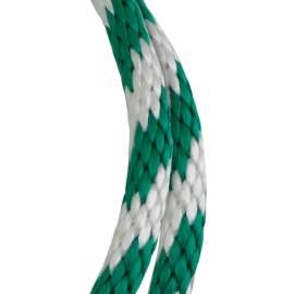 BARON 54026 Rope, 5/8 in Dia, 140 ft L, 325 lb Working Load, Polypropylene, Green/White