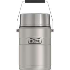 Thermos BIG BOSS STAINLESS KING SK3030MSTRI4 Vacuum Insulated Food Jar with Inner Container, 47 oz Capacity, 5.3 in L