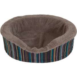 Aspenpet 27172 Mini Pet Lounger, Oval, Suede Fabric Cover, Assorted