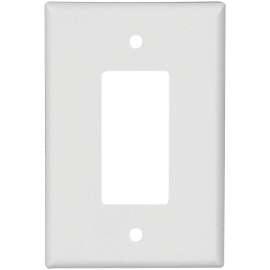 WALLPLATE 1 GANG OVRSZ WHITE