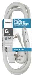 CORD EXT 3-OUTLET SJT 14/3 6FT