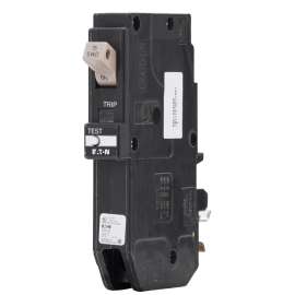 EATON CHFP115GF Circuit Breaker, CH, GFCI, 15 A, 1 -Pole, 120/240 VAC, Plug Mounting