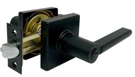 ProSource Privacy Lock, Lever, Contemporary, Matte Black