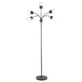 Boston Harbor LED Floor Lamp, 5 Heads, Black Finish