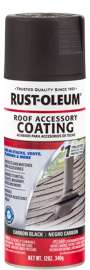 RUST-OLEUM STOPS RUST 285227 Paint, Flat, Carbon Black, 12 oz, Can
