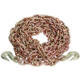 ANCRA 45881-13-20 Chain Assembly with Clevis Hook, 1/2 in, 20 ft L, 11,300 lb Working Load, 70 Grade
