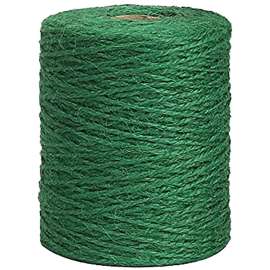 BARON 40408 3-Ply Twine, 200 ft L, Jute, Green