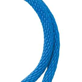 BARON 51618 Rope, 1/2 in Dia, 35 ft L, 244 lb Working Load, Polypropylene, Blue