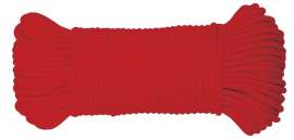 BARON 63017 Cord, 5/32 in Dia, 100 ft L, 110 lb Working Load, Polyester, Red