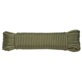 BARON 63018 Cord, 5/32 in Dia, 100 ft L, 110 lb Working Load, Polyester, Olive