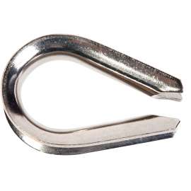 BARON 264EG-1/4 Wire Rope Thimble, 1/4 in Dia Cable, Steel, Galvanized