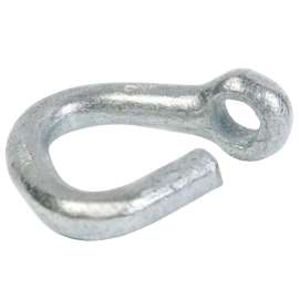 BARON 383-1/4 Cold Shut, 1/4 in Trade, 750 lb Working Load, Steel, Zinc